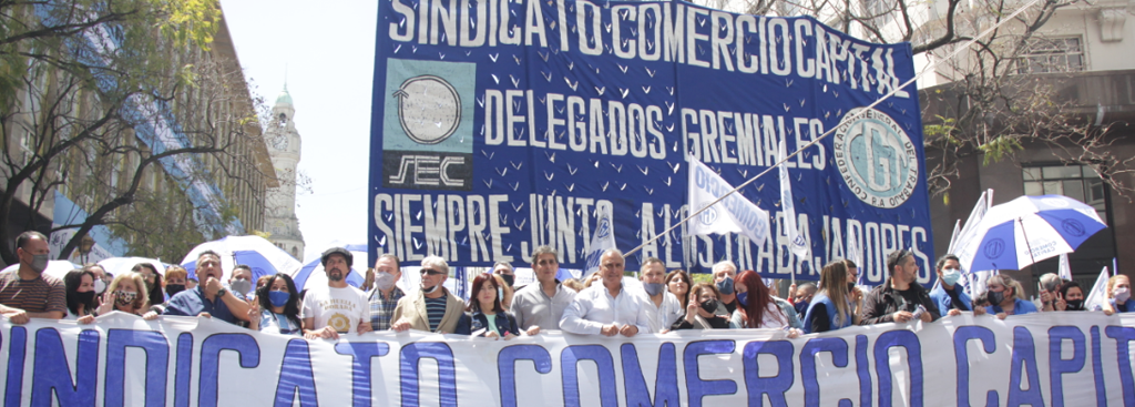 Comercio Presente en la Movilización por el Día de la Lealtad