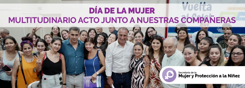 DÍA DE LA MUJER: MULTITUDINARIO ACTO JUNTO A NUESTRAS COMPAÑERAS