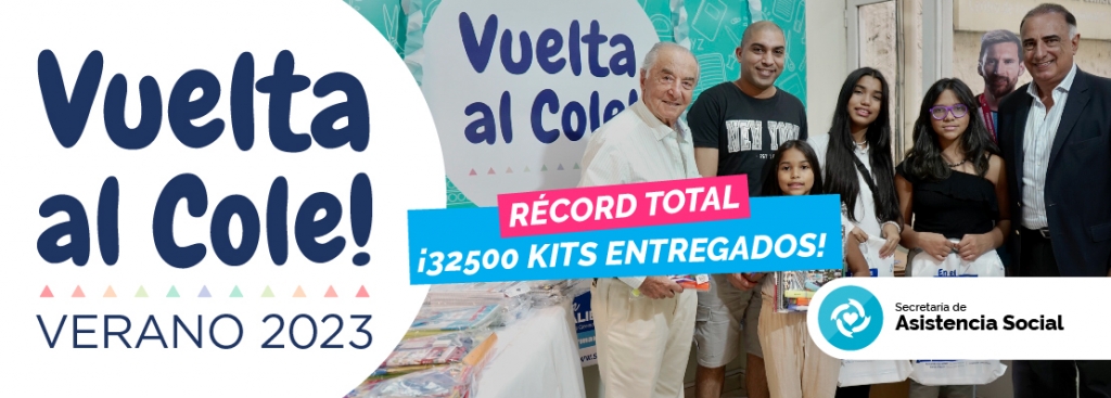 VUELTA AL COLE, RÉCORD TOTAL: ¡32500 KITS ENTREGADOS!