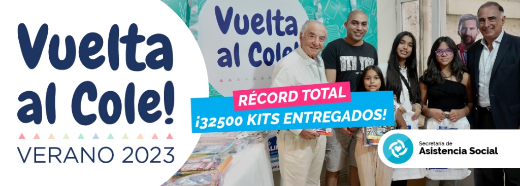 VUELTA AL COLE, RÉCORD TOTAL: ¡32500 KITS ENTREGADOS!