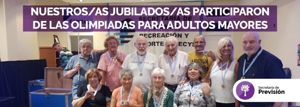 Nuestros/as jubilados/as participaron de las Olimpiadas para adultos mayores