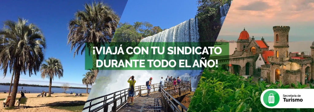 ¡VIAJÁ CON TU SINDICATO DURANTE TODO EL AÑO!