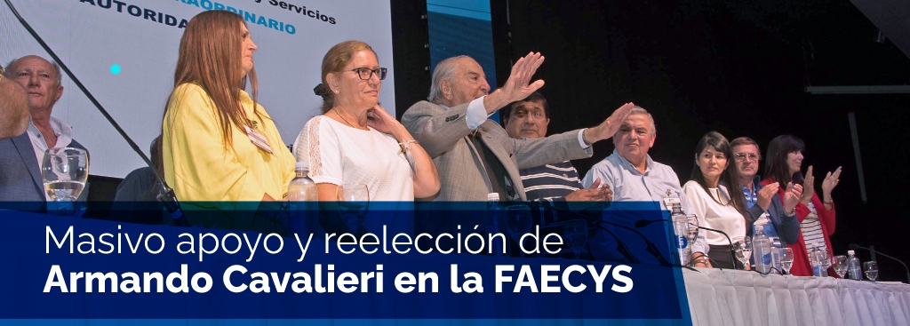 Masivo apoyo y reelección de Armando Cavalieri en la FAECYS