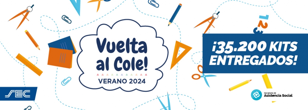 Vuelta al Cole: ¡35.200 kits de útiles entregados!