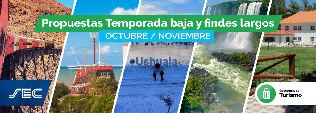 Propuestas temporada baja y fines de semana largos octubre/noviembre