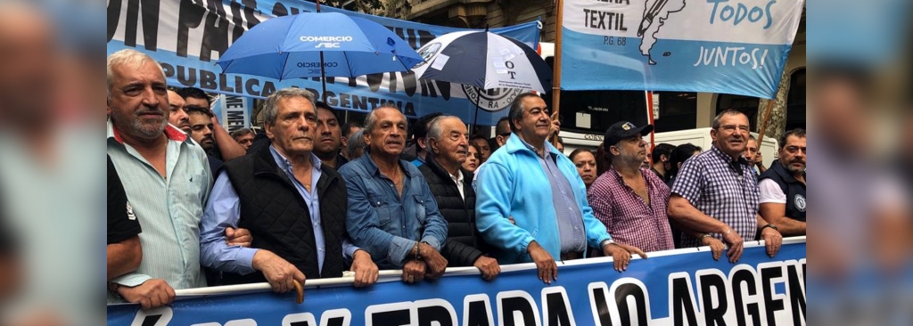 Comercio presente en la marcha de la CGT